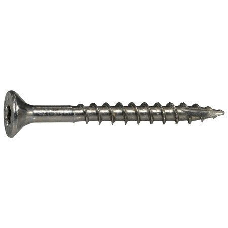 Saberdrive Deck Screw, #9 x 1-3/4 in, 18-8 Stainless Steel, Flat Head, Torx Drive, 420 PK 53996